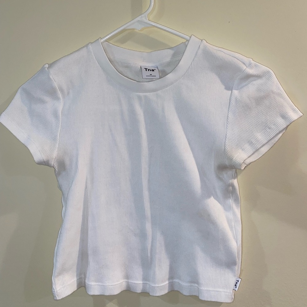 Aritzia Tna Ribbed Cropped t-shirt, M